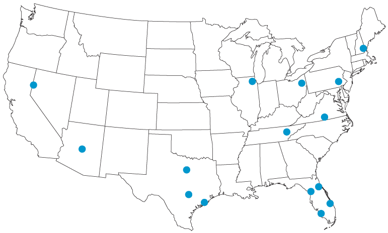 Charger Locations map