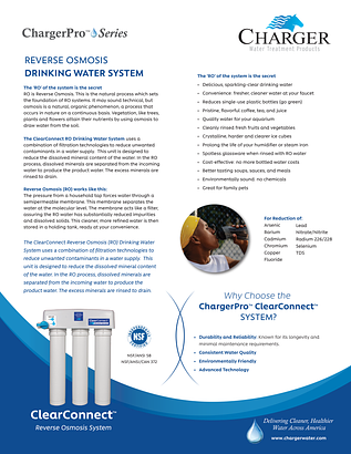 ChargerPro ClearConnect RO spec sheet ChargerPro ClearConnect RO spec sheet