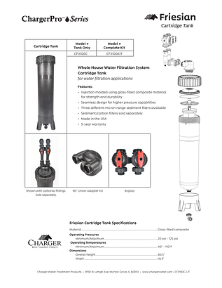 ChargerPro Friesian CF3100C spec sheet ChargerPro Friesian CF3100C spec sheet