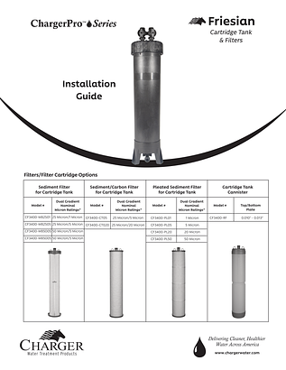 ChargerPro Friesian Cartridge Tank Manual ChargerPro Friesian Cartridge Tank Manual