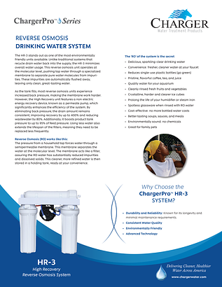 ChargerPro HR-3 RO spec sheet ChargerPro HR-3 RO spec sheet