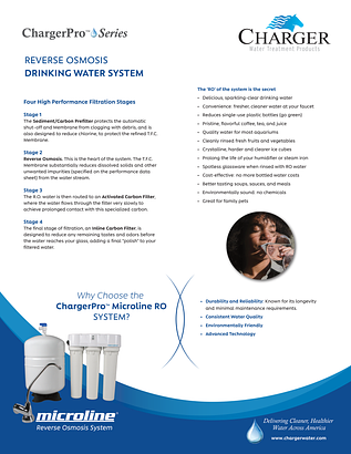 ChargerPro Microline RO spec sheet ChargerPro Microline RO spec sheet