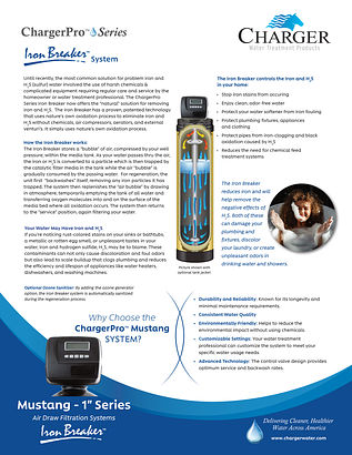 ChargerPro Mustang CZADF-1 spec sheet ChargerPro Mustang CZADF-1 spec sheet
