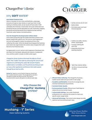 ChargerPro Mustang CZS-1 spec sheet ChargerPro Mustang CZS-1 spec sheet