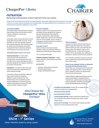 ChargerPro Shire CUCF-1 spec sheet ChargerPro Shire CUCF-1 spec sheet