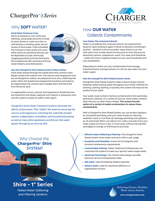 ChargerPro Shire CUDMSFP-1 spec sheet ChargerPro Shire CUDMSFP-1 spec sheet