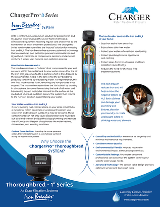 ChargerPro Thoroughbred CDADF-1 spec sheet ChargerPro Thoroughbred CDADF-1 spec sheet