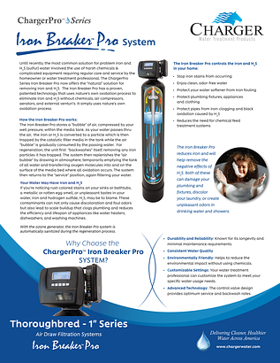 ChargerPro Thoroughbred CDADFPro-1 spec sheet ChargerPro Thoroughbred CDADFPro-1 spec sheet