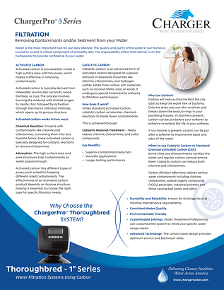 ChargerPro Thoroughbred CDCF-1 spec sheet ChargerPro Thoroughbred CDCF-1 spec sheet