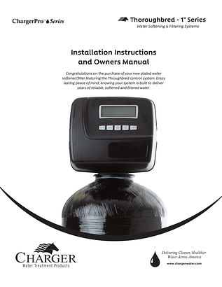 ChargerPro Thoroughbred CDDMSFP-1 Manual ChargerPro Thoroughbred CDDMSFP-1 Manual