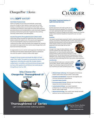 ChargerPro Thoroughbred CDS-1.5 spec sheet ChargerPro Thoroughbred CDS-1.5 spec sheet